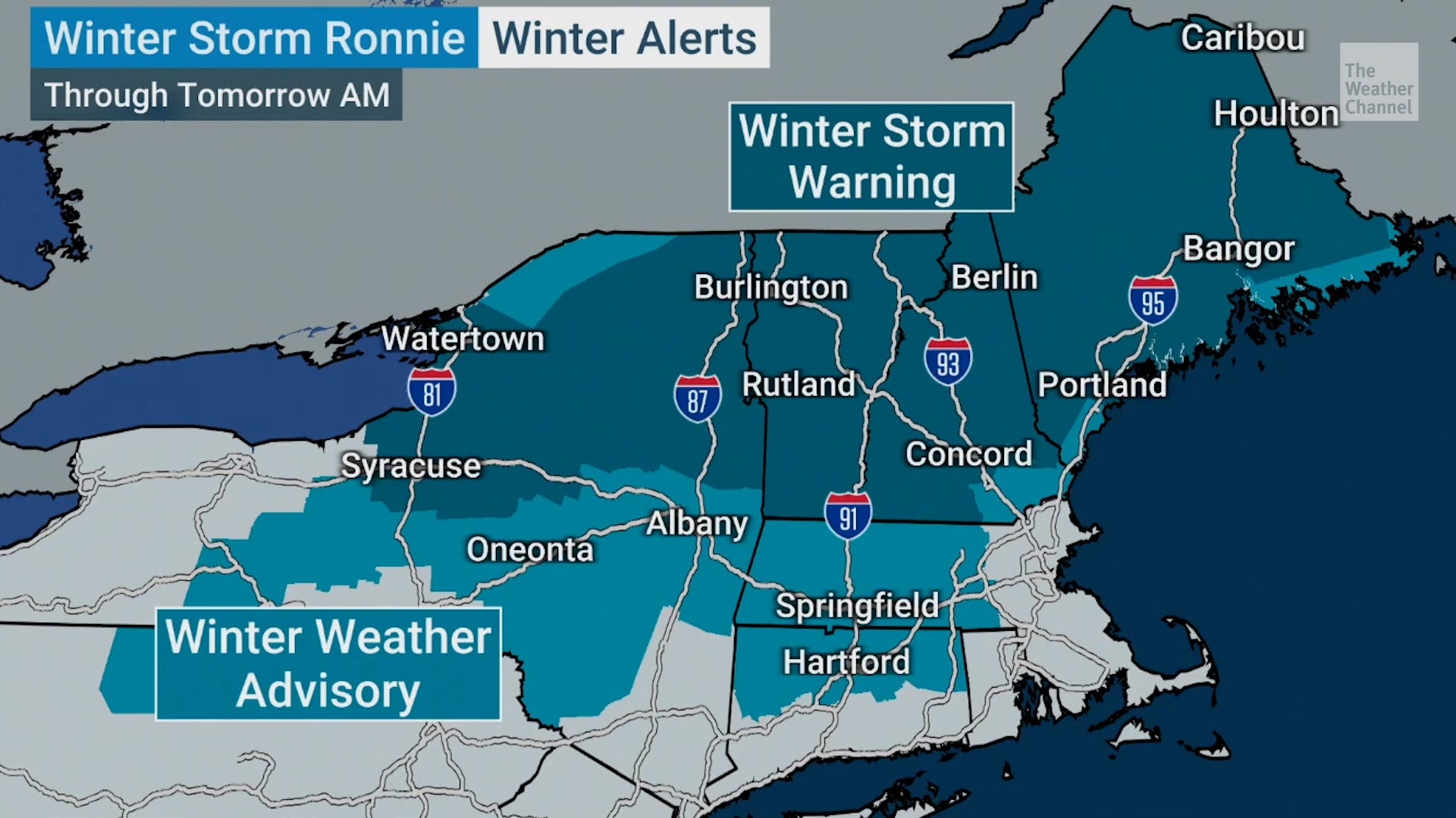 Winter Storm Grips The Northeast