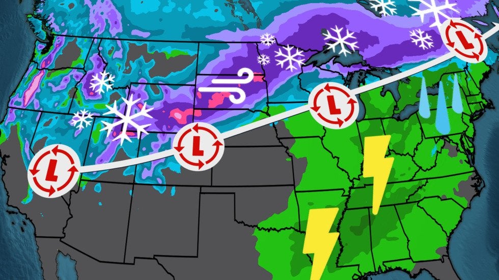 Up To 2 Feet Of Snow Possible From Springtime Storm This Week