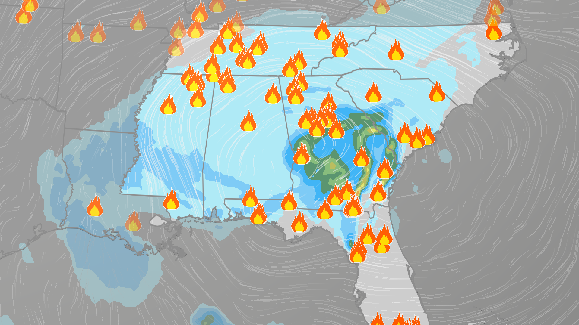 South Georgia, Florida Wildfires Fueling Smoke For Southeast