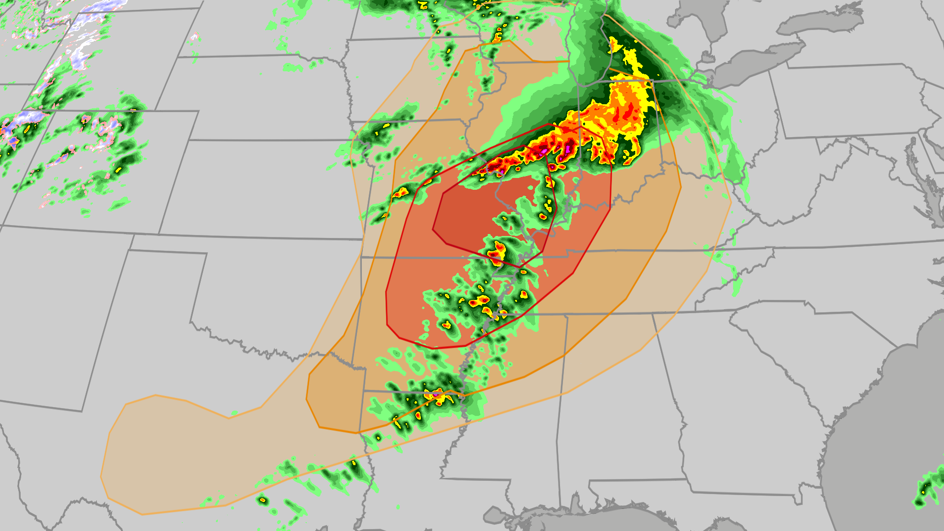 Severe Storms Take Aim At Midwest, Mississippi Valley Early Week