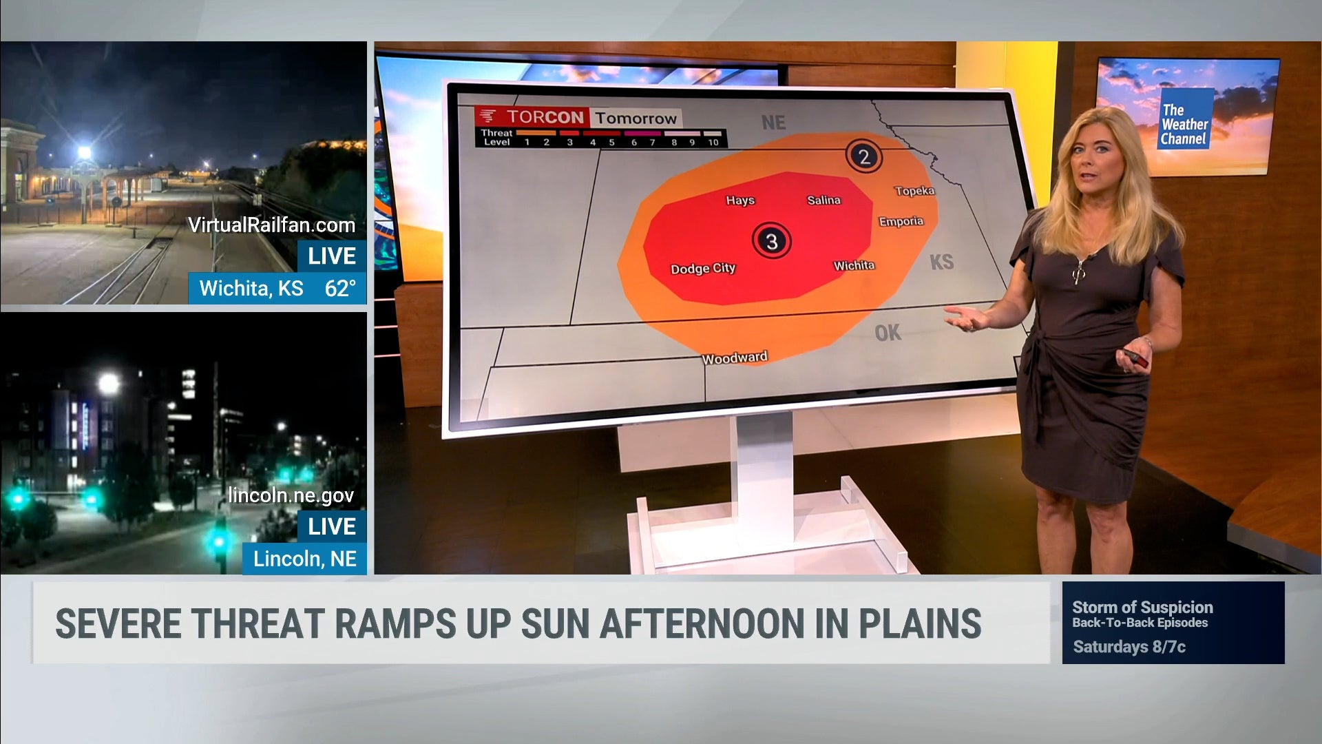 Severe Storms Possible in The Central Plains Sunday