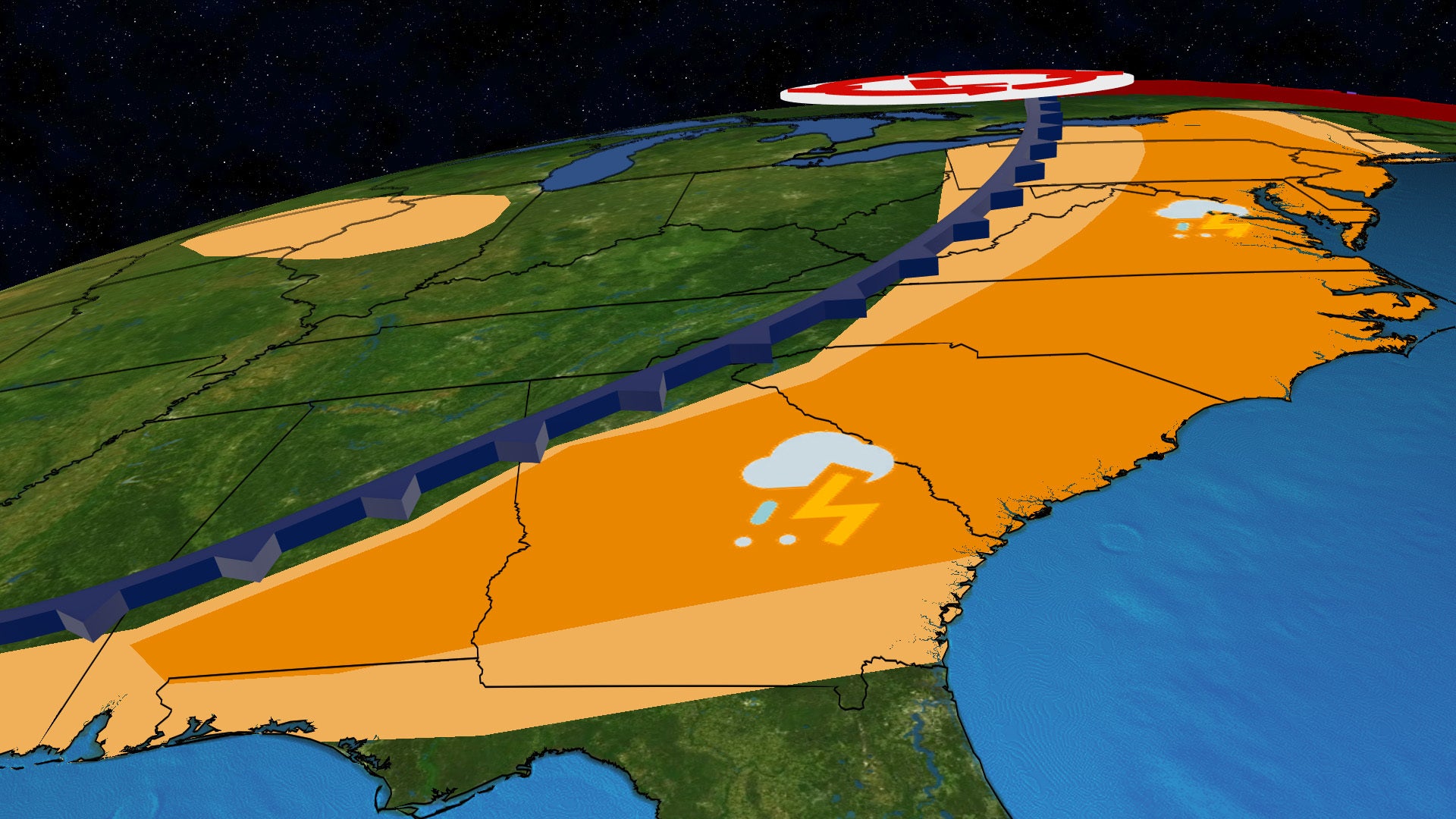 Severe Storms Threaten East On Memorial Day
