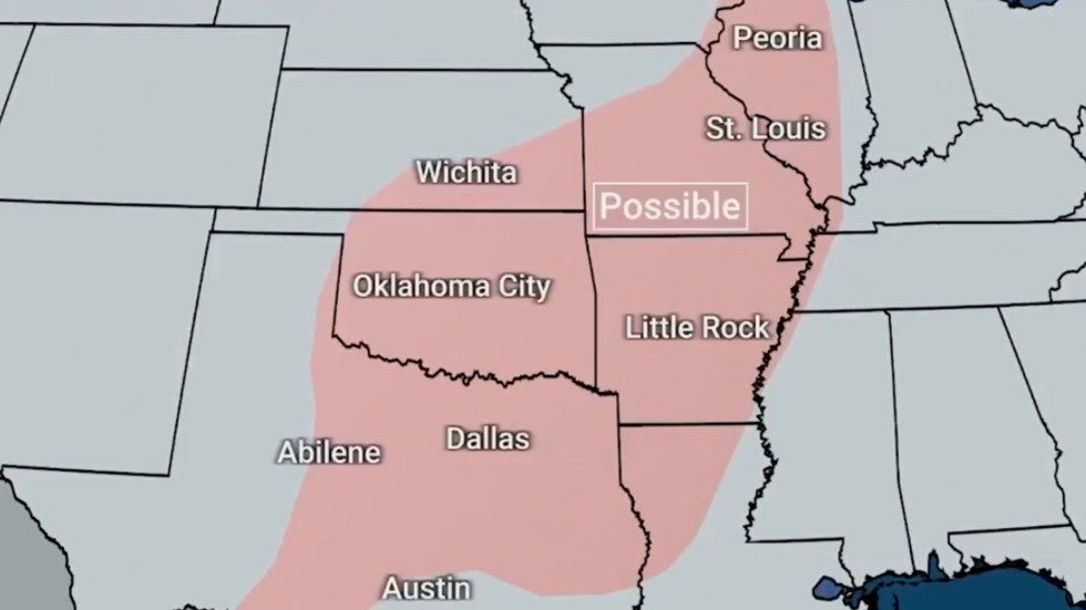 Severe Weather Possible Into Midweek