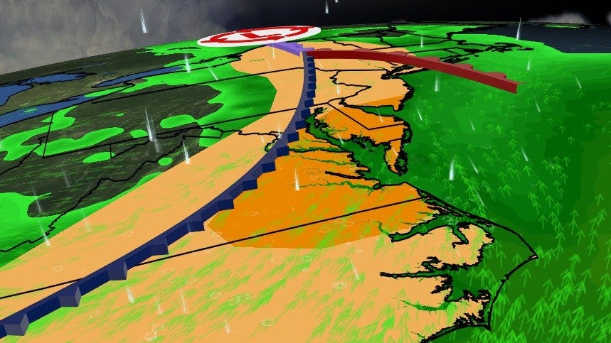 Severe Weather Risk Crops Up For Mid-Atlantic Today
