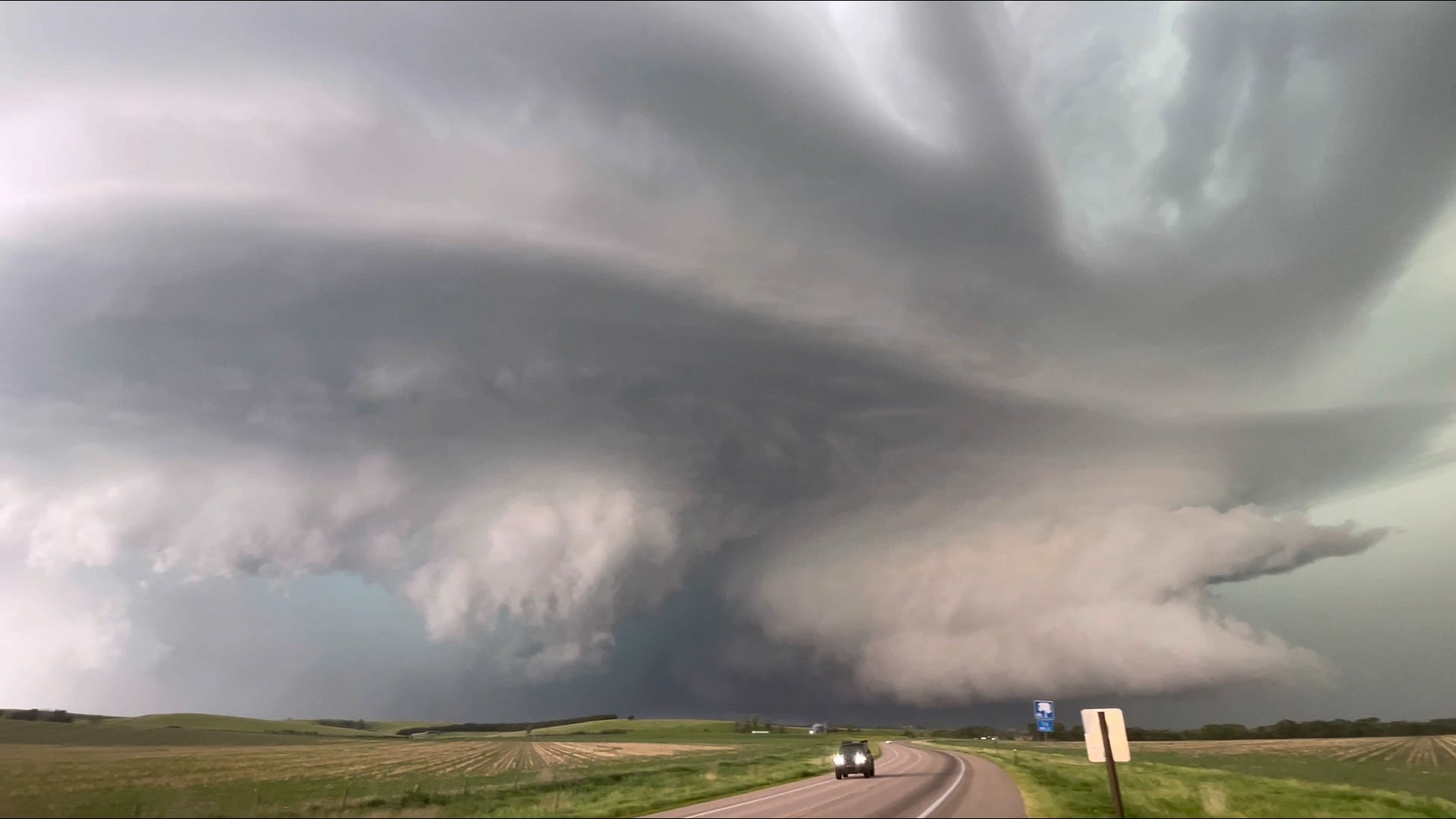Massive Supercell Storm Ravages Central Nebraska