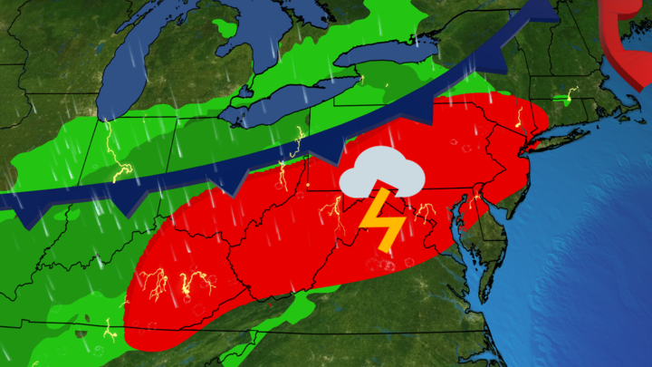 Storms Soak The Northeast Today; More To Come This Weekend
