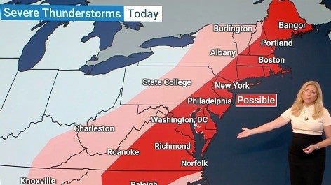 Stormy Sunday For East Coast
