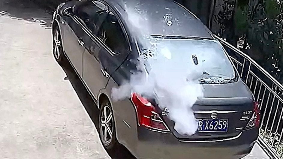Aerosol Can + Hot Car = Explosive Combination