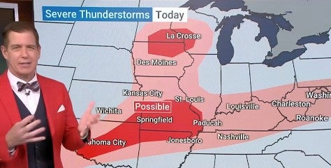 Where Mother Nature Will Produce Fireworks Today