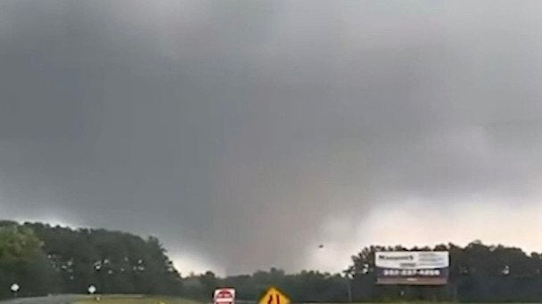 Tornado Damages Buildings in NC Videos from The Weather Channel