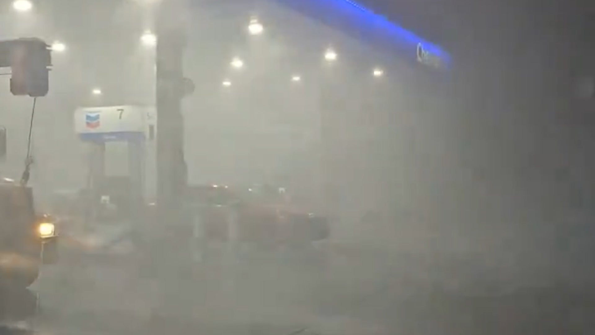 Possible Microburst Damages Building; One Missing