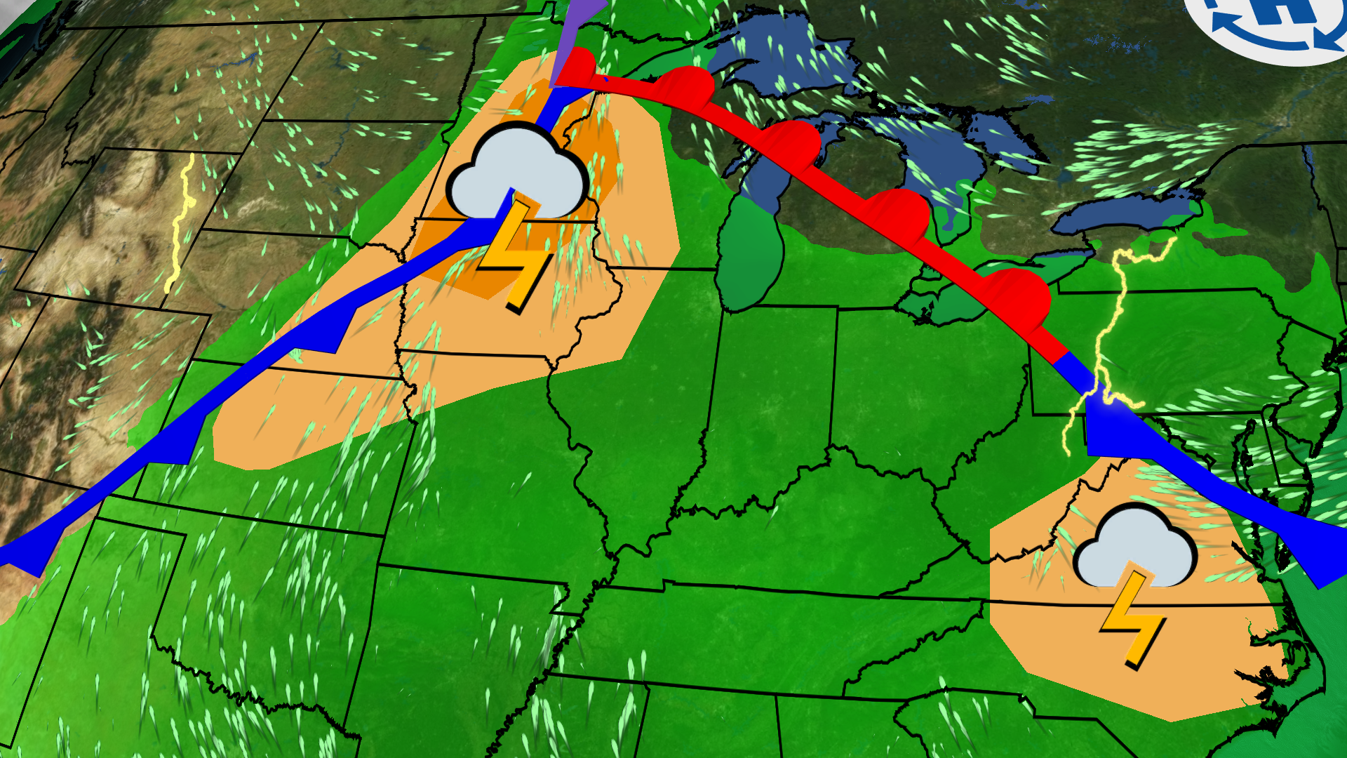 Severe Storms Likely From The Dakotas To The Mid-Atlantic