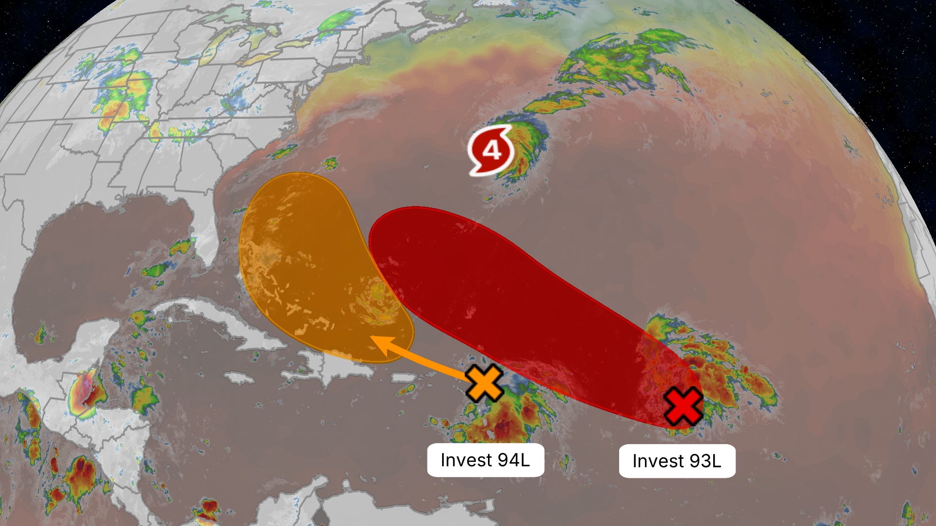 NHC Tracking Invests 93L, 94L; Development Odds Increasing