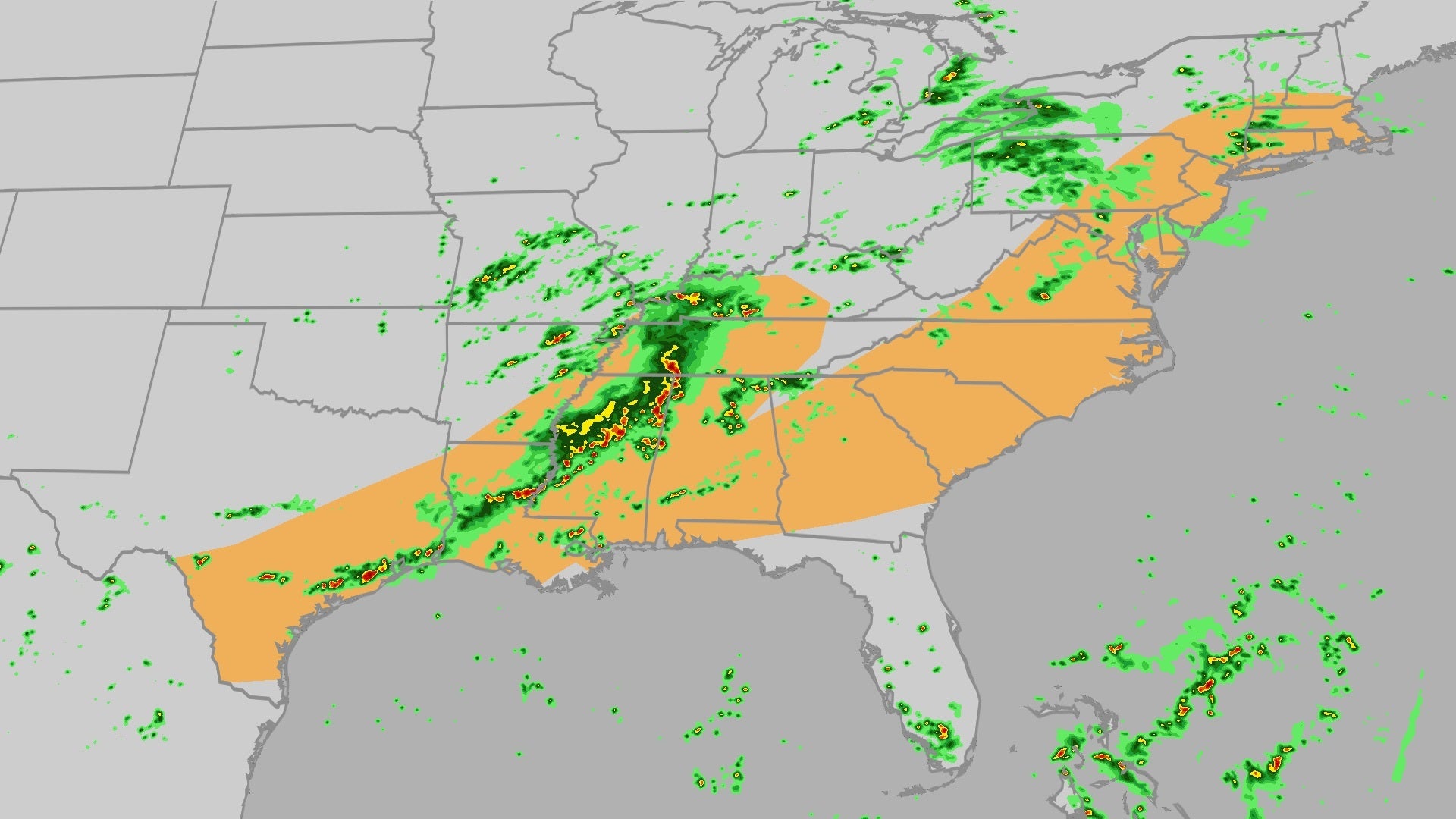 Damaging Winds Possible As Storms Move East