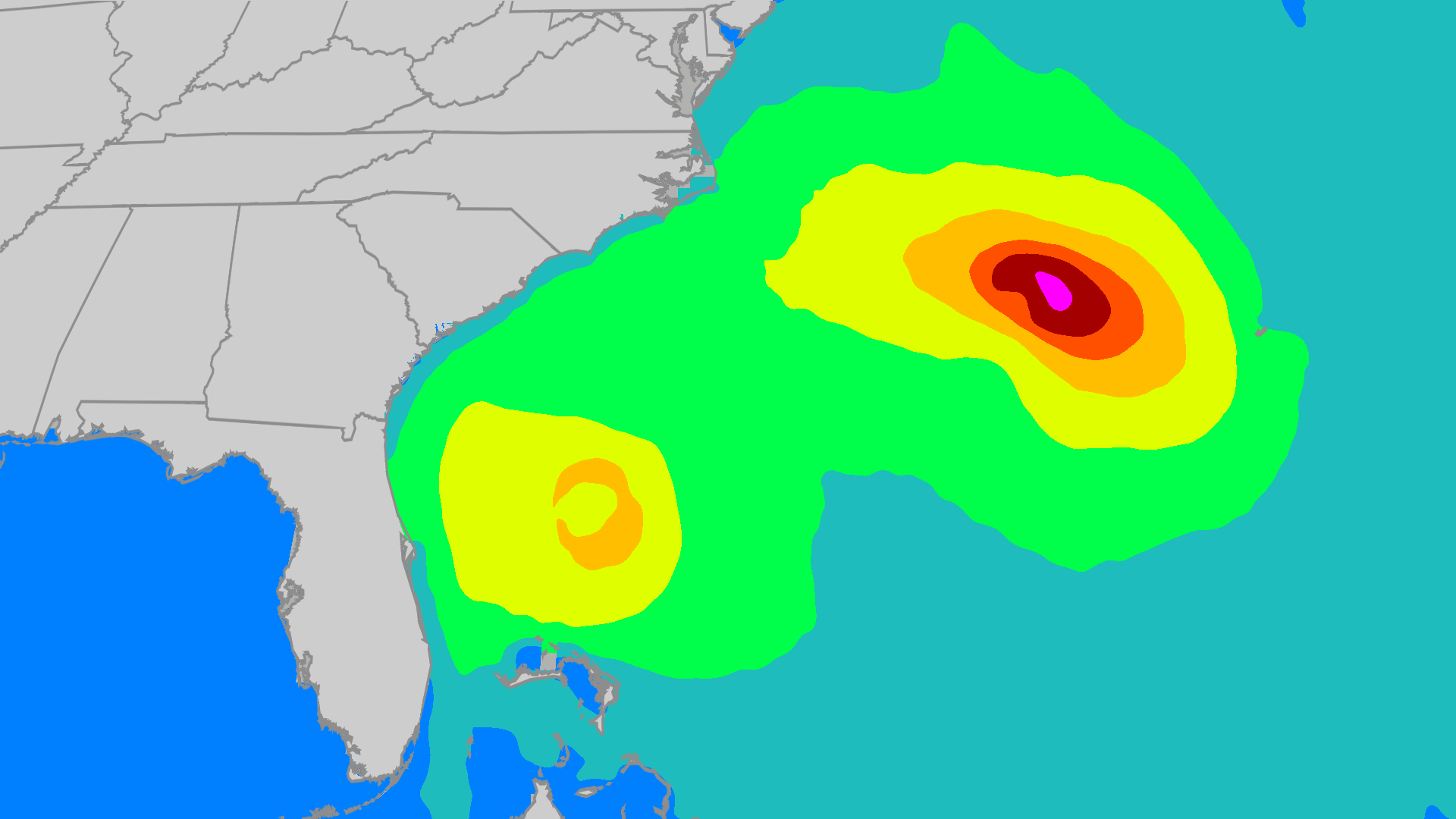 Two Tropical Systems Will Generate High Surf, Rip Currents, Coastal Flooding Along East Coast