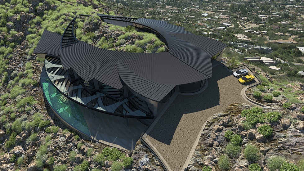 Mummy Mountain, Ariz.: Incredible $30 Million Home Shaped Like a Swimming Manta Ray (PHOTOS)