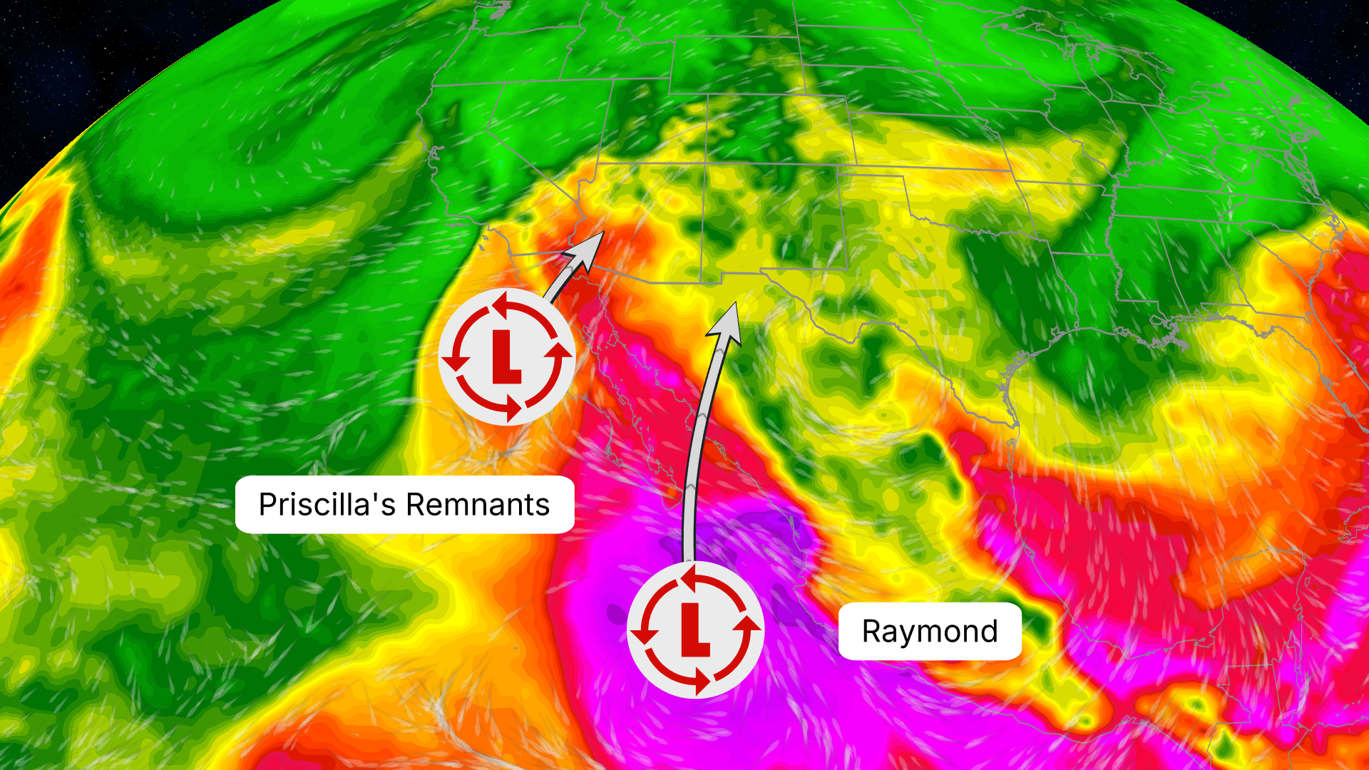 Hurricane Priscilla And Tropical Storm Raymond's Impacts On The Southwest (RECAP)