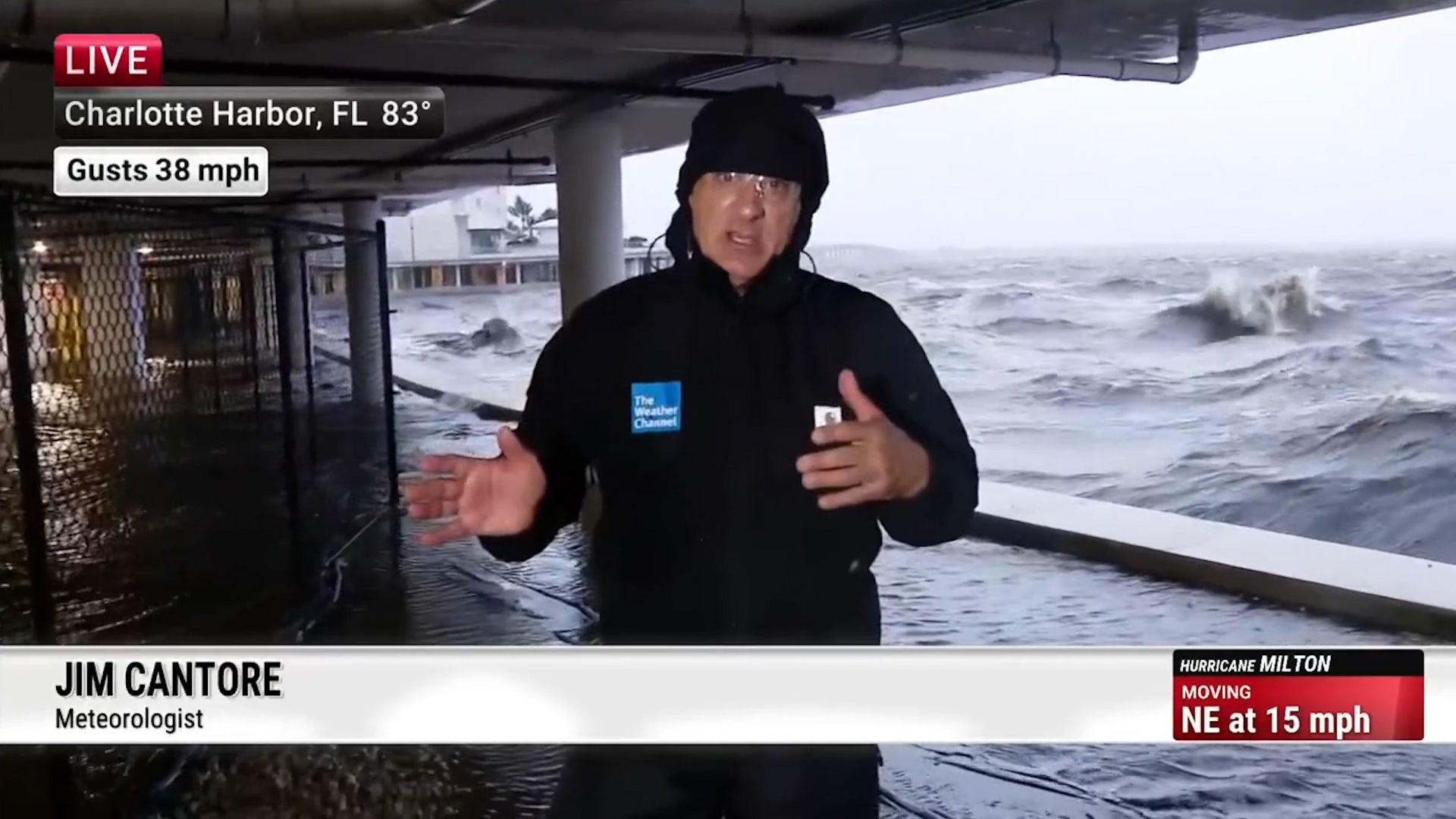 Jim Cantore Provides Update From Charlotte Harbor, FL - Videos 