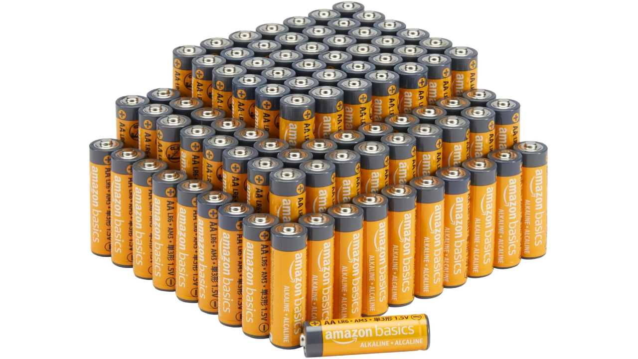 Amazon Basics AA Alkaline High-Performance Batteries (100 Count)