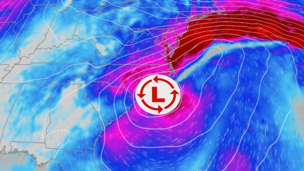  Nor&rsquo;easter Slamming East Coast With Wind, Waves and Rain