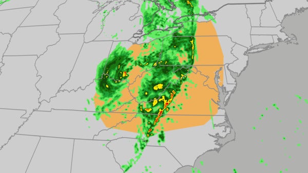 Rain And Storms To Move Into Northeast Sunday