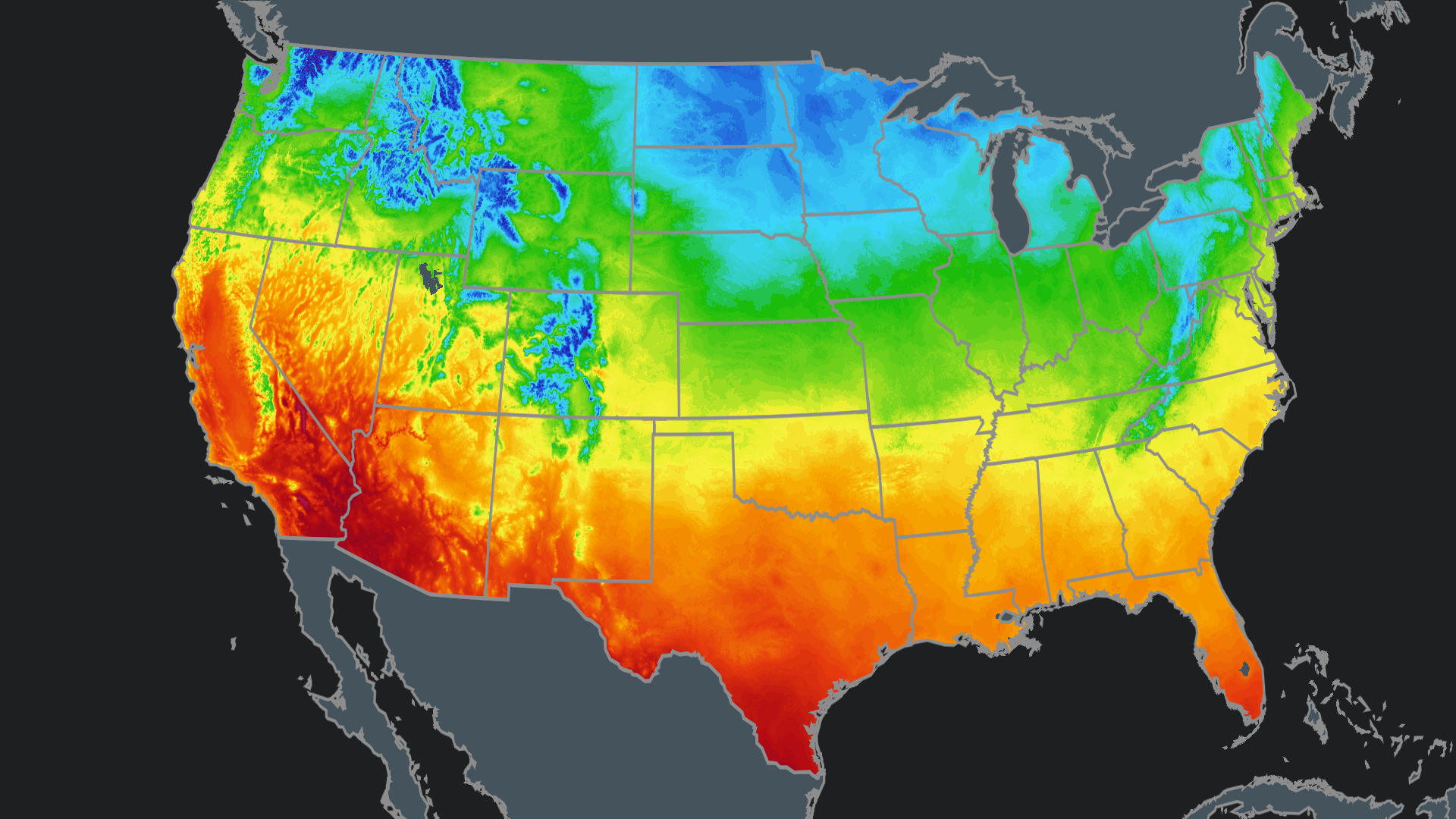 할로윈 기상 지도