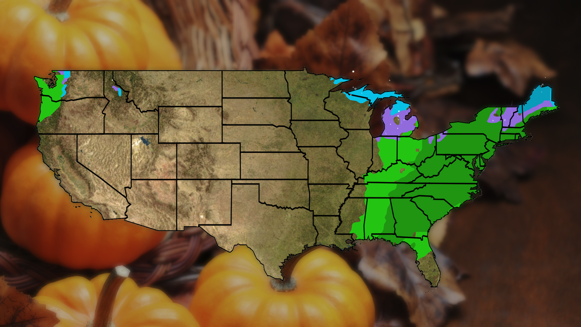 Where Weather May Cause Thanksgiving Travel Headaches