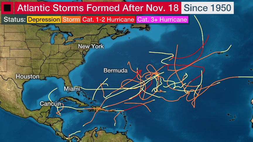 Tropical Storm Sebastien Roamed the Atlantic in Late November (RECAP ...