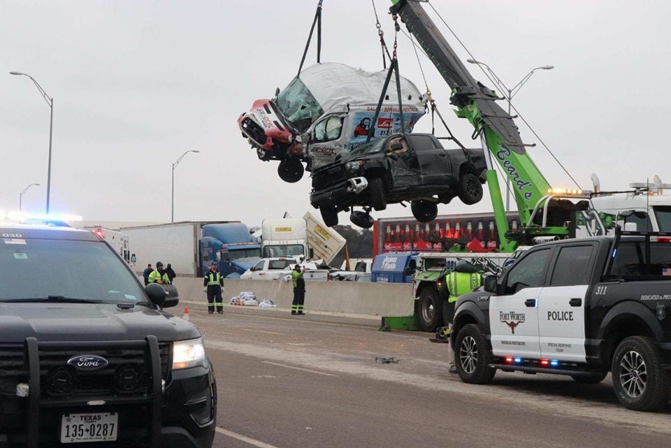 Winter Storm Causes Massive Pileup in Texas (PHOTOS)