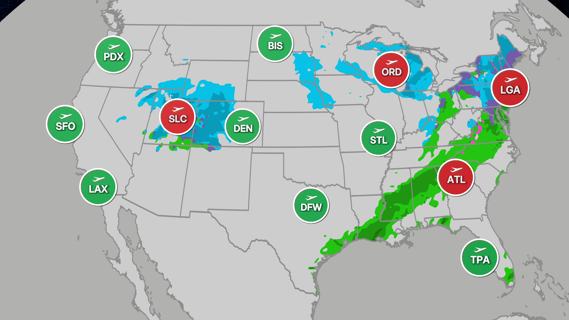 Thanksgiving Weekend Travel Weather Forecast: Second Winter Storm Ahead For North, Rain, Storms In South, East