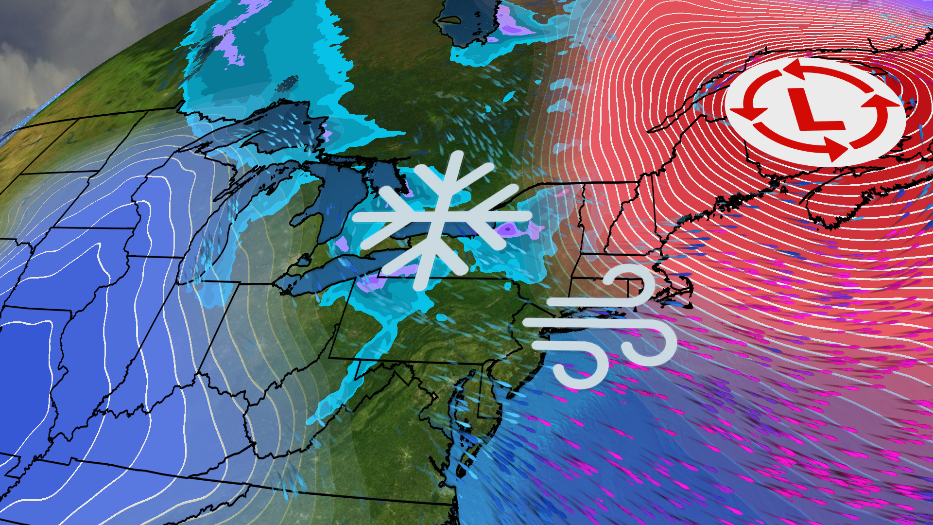 Lake-Effect Snow, High Winds For The Great Lakes & Northeast