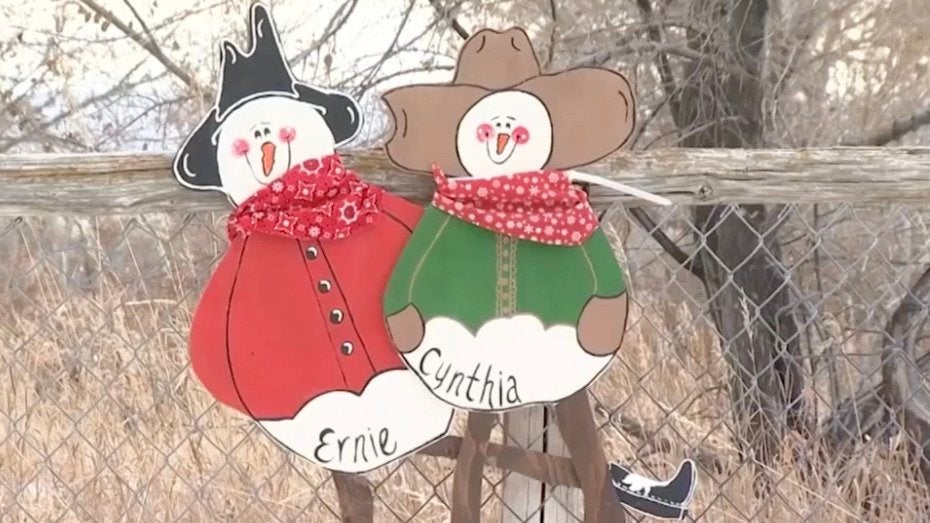 Woman Makes Snowmen Decor For Entire Town