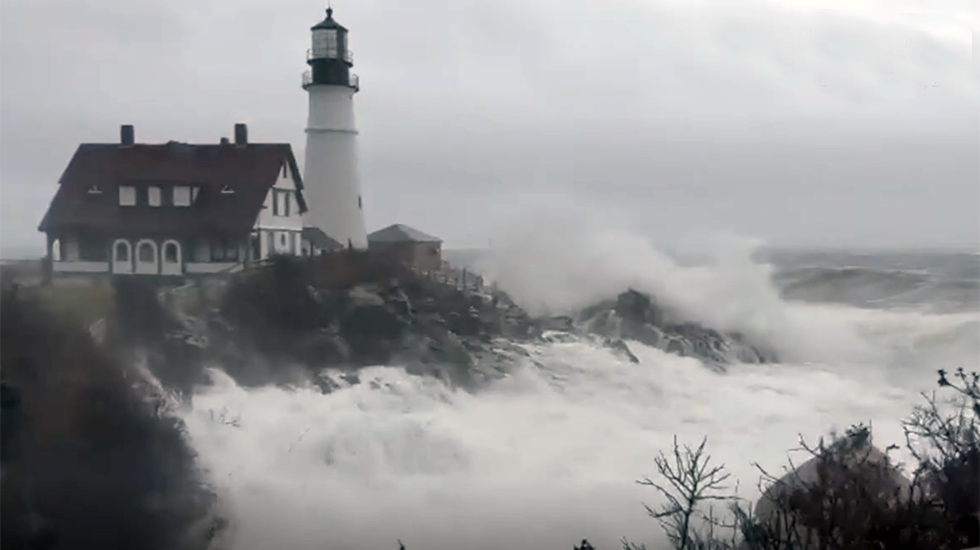 Historic Maine Lighthouse Smashed Videos from The Weather Channel