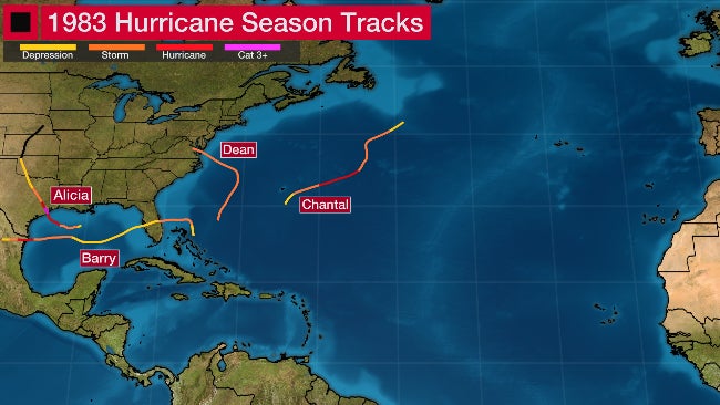El Ni&ntilde;o 1982 hurricane season TWC launch