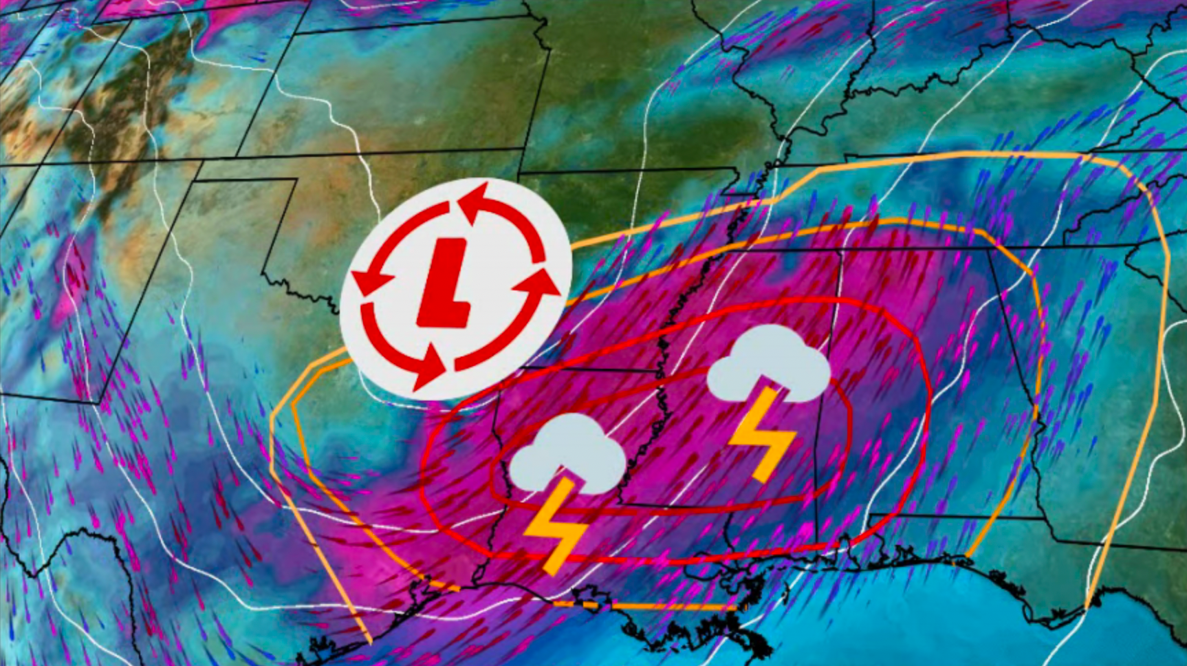 Tornado Outbreak Likely Today Across South, Gulf Coast