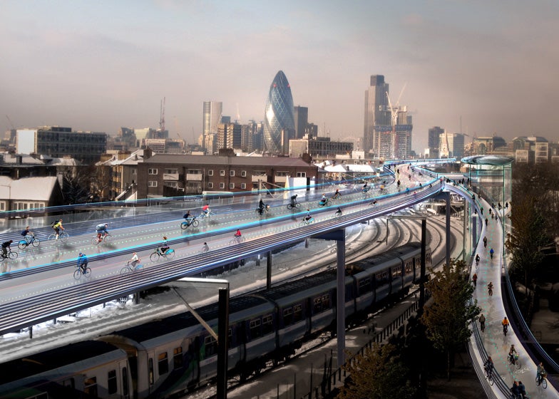 London's SkyCycle Would Create a Sky-High Transportation Alternative