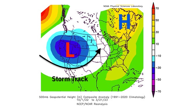 NYC least snowy winter