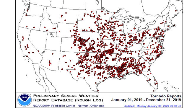Over 1,500 Tornadoes Were Reported in the U.S. Last Year, One of the Busiest Years on Record