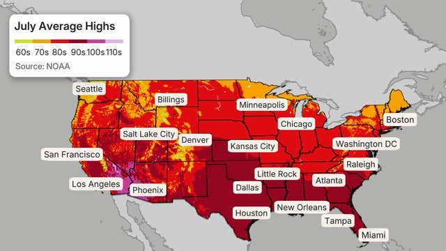July Temperature Outlook: Who’s Chilling Out And Who’s Burning Up ...