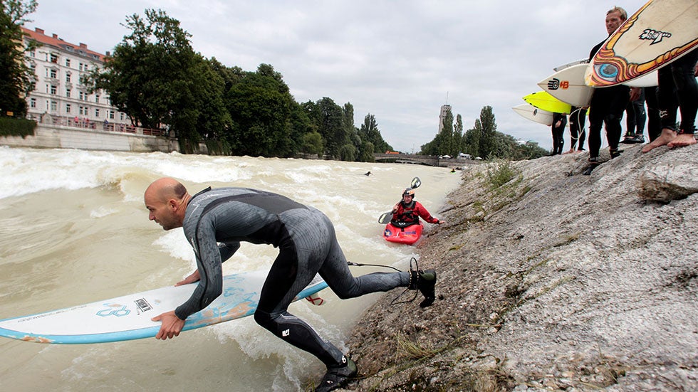 Urban Shredding: Surfers Ride Inner-City Rivers