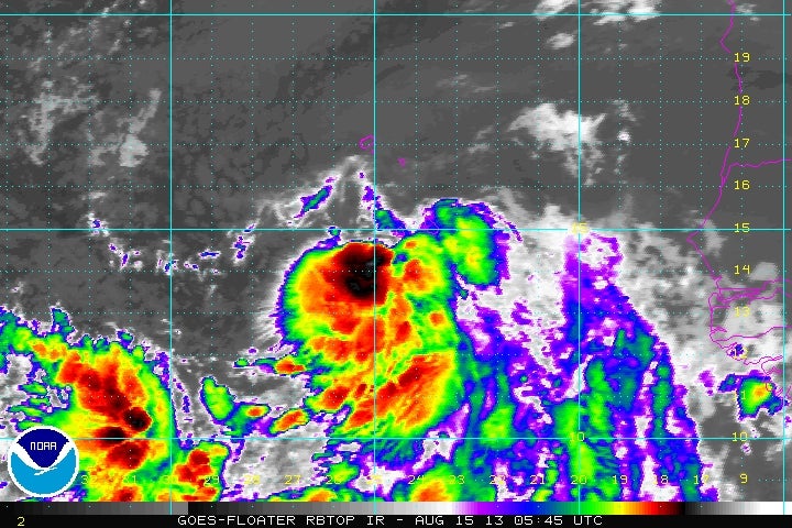 Tropical Storm Erin in the Eastern Atlantic The Weather Channel