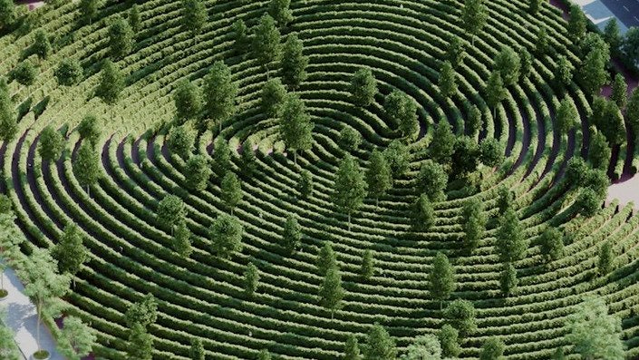 New Park Design in Austria Allows for Perfect Social Distancing