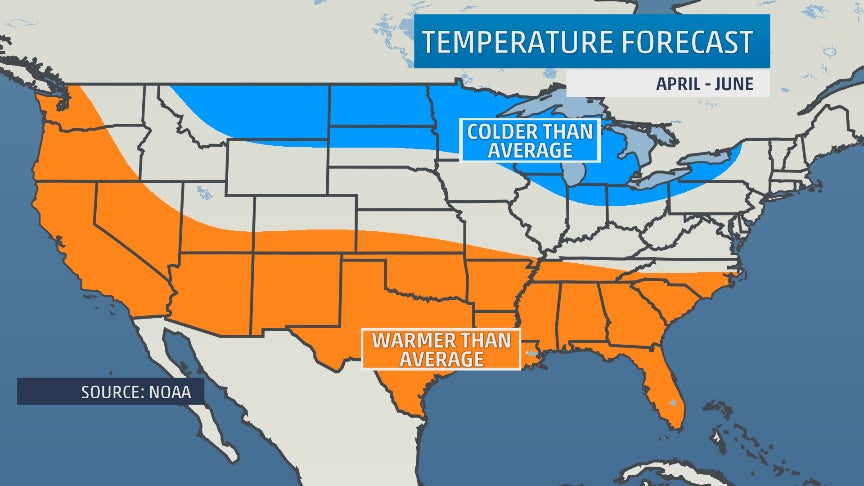 Spring Outlook: Stubborn Cold Hangs in Midwest, Elevated Flood Threat