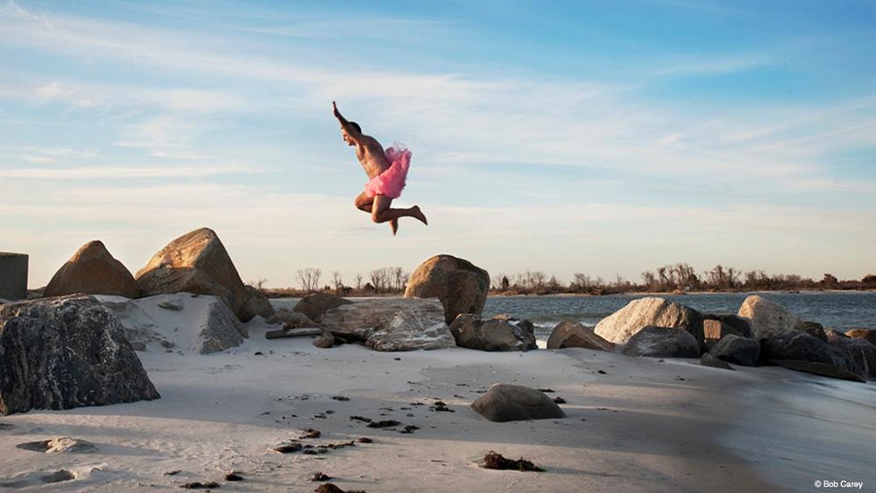 The Man in a Pink Tutu Has Traveled to the Nation's Most Picturesque Spots, All In the Name of Fighting Cancer