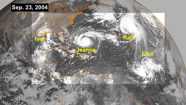 Four Named Storms Swirl in the Atlantic at Once. That's Not as