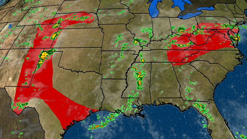 Thunderstorms, Flooding and Some Severe Forecast from Plains to Mid-Atlantic Thunderstorms, Flooding and Some Severe Forecast from Plains to Mid-Atlantic