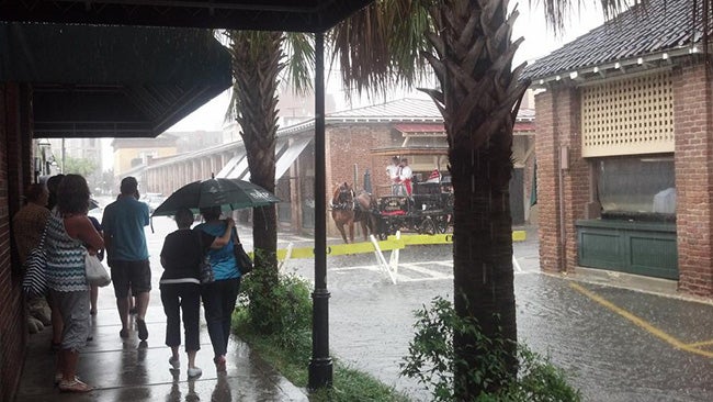Charleston, South Carolina: Heavy Rain Causes Flooding