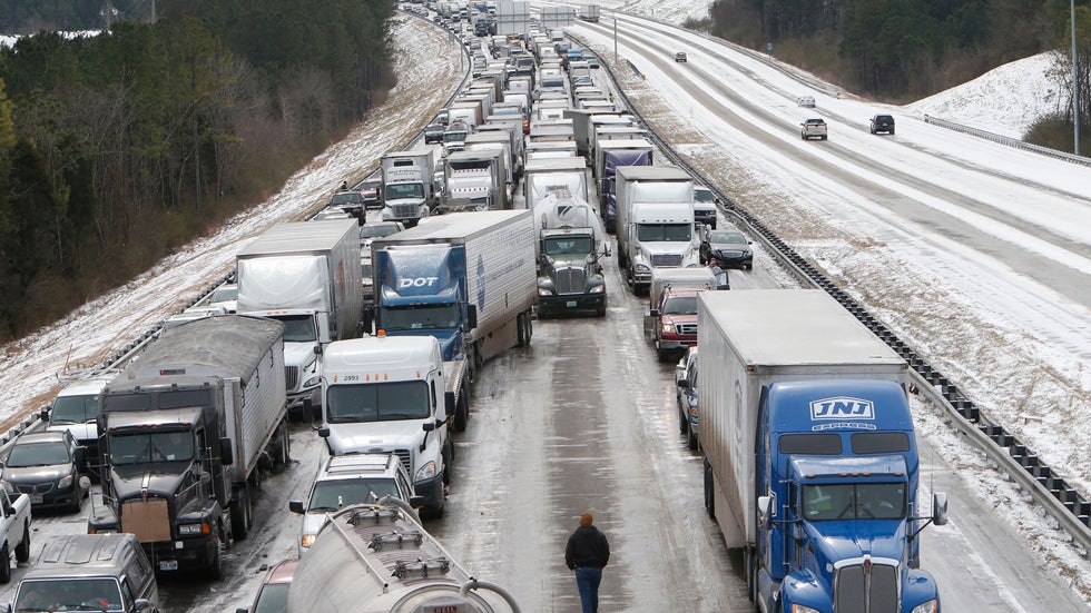 Winter Storm Leon Dumps Sleet, Snow, Freezing Rain on Mobile, Ala