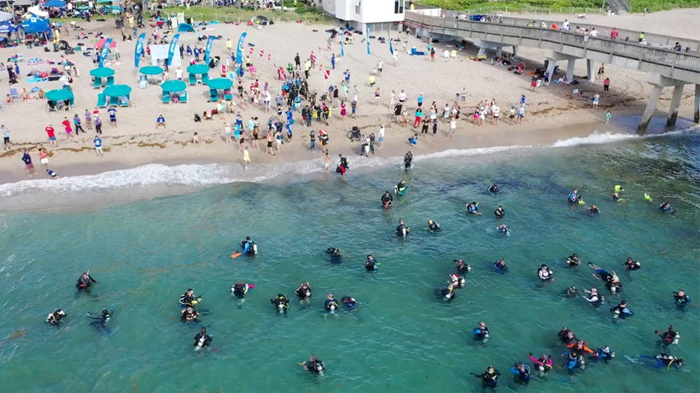 633 Divers Set World Record Cleaning Sea Floor Off Deerfield Beach In Florida The Weather Channel Articles From The Weather Channel Weather Com