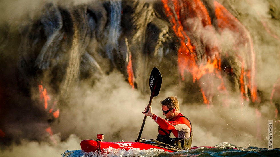Extreme Kayakers Paddle Through Lava (PHOTOS)